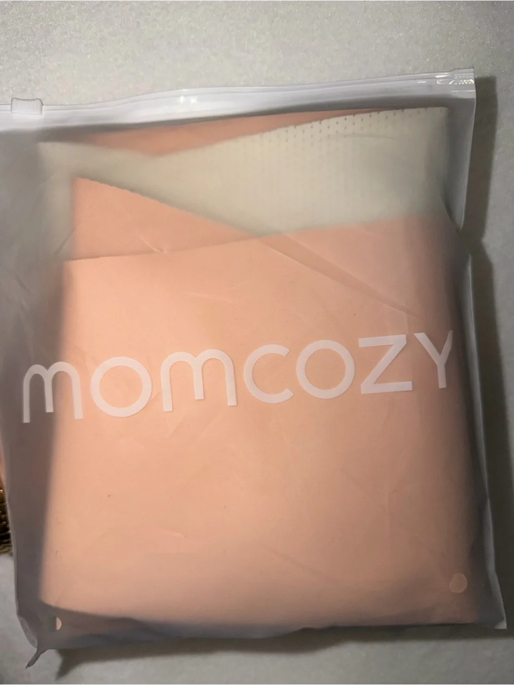 Momcozy Oyster Pink Pregnancy Belly Band – Supportive Maternity Belly Wrap